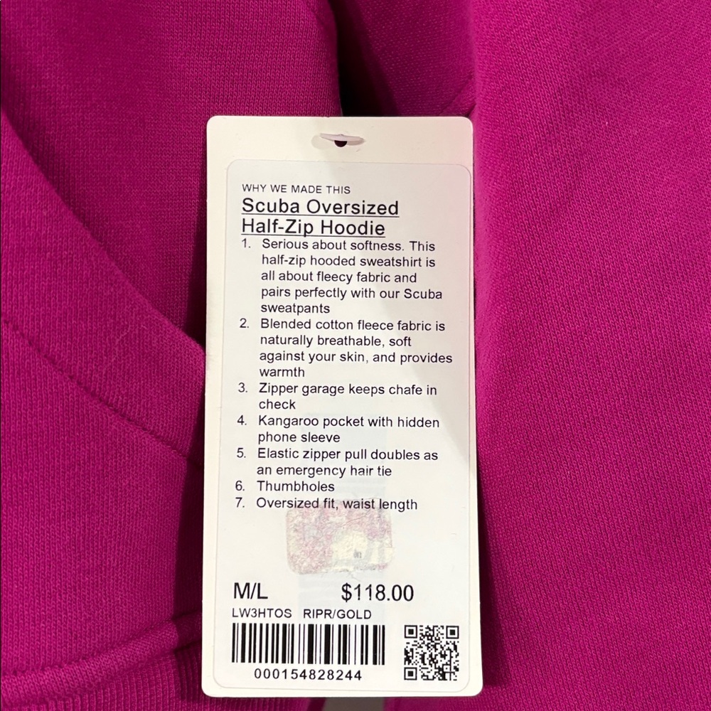 LULULEMON SCUBA HALF ZIP NWT - Picture 7 of 10